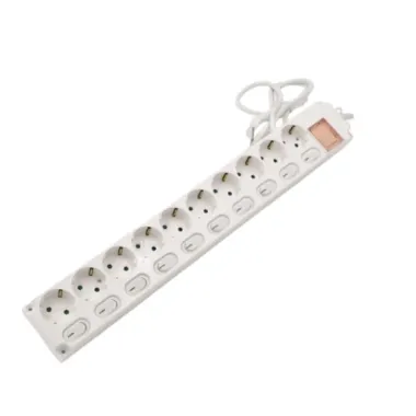 Ổ CẮM 10 LỖ CÓ CÔNG TẮC CÁ NHÂN 16A 250V