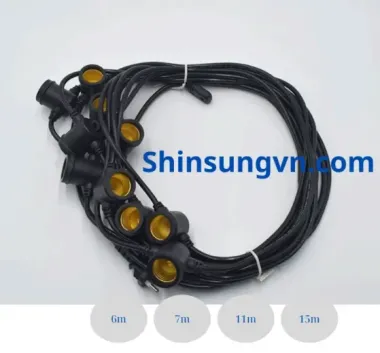 Đèn trang trí tiệc ngoài trời cao cấp Hàn Quốc - Đèn trang trí màu đen