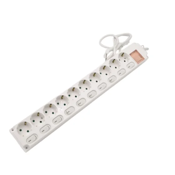 Ổ CẮM 10 LỖ CÓ CÔNG TẮC CÁ NHÂN 16A 250V
