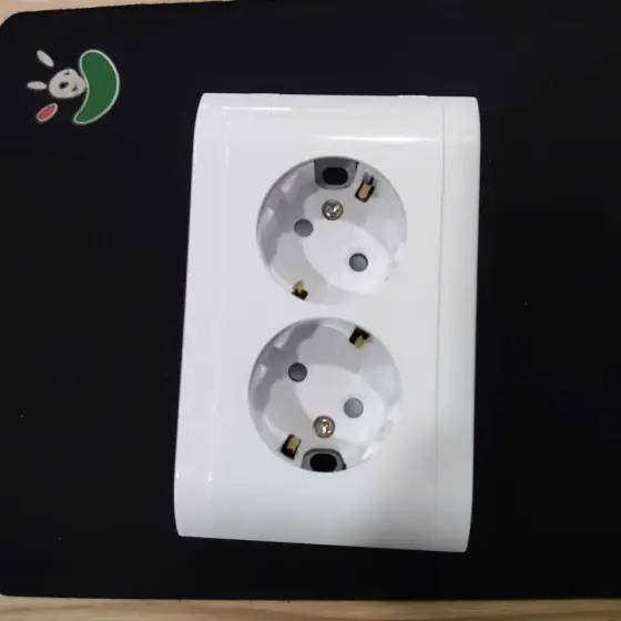 Ổ CẮM ÂM TƯỜNG 2 LỖ CAO CẤP NHẬP KHẨU TỪ HÀN QUỐC 16A 250V